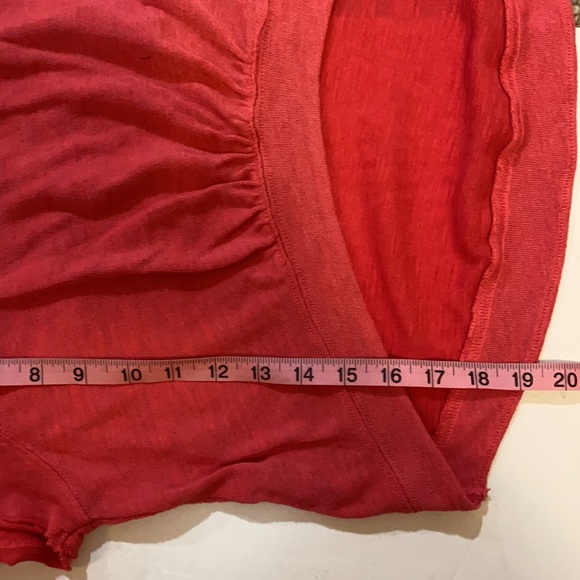 Free People We The Free Short Sleeved Red Crop Top, Medium - Picture 11 of 11